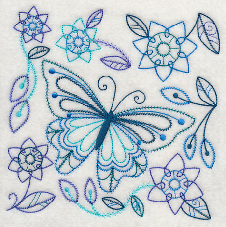 Blue Harmony Butterfly 5 (Vintage)