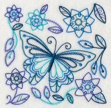 Blue Harmony Butterfly 5 (Vintage)