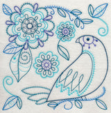 Blue Harmony Bird 4 (Vintage)