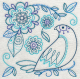 Blue Harmony Bird 4 (Vintage)