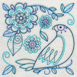 Blue Harmony Bird 4 (Vintage)