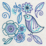 Blue Harmony Bird 5 (Vintage)