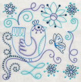 Blue Harmony Bird 6 (Vintage)