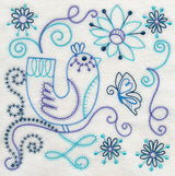 Blue Harmony Bird 6 (Vintage)