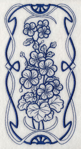 Art Nouveau Geranium (Bluework)