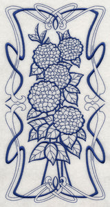 Art Nouveau Hydrangea (Bluework)
