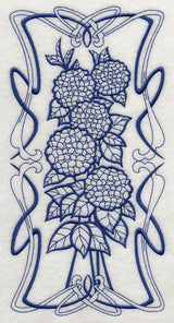 Art Nouveau Hydrangea (Bluework)