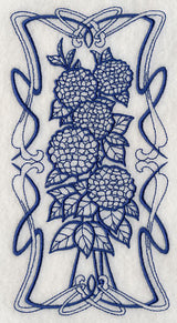 Art Nouveau Hydrangea (Bluework)