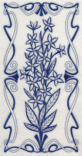 Art Nouveau Blue Star (Bluework)