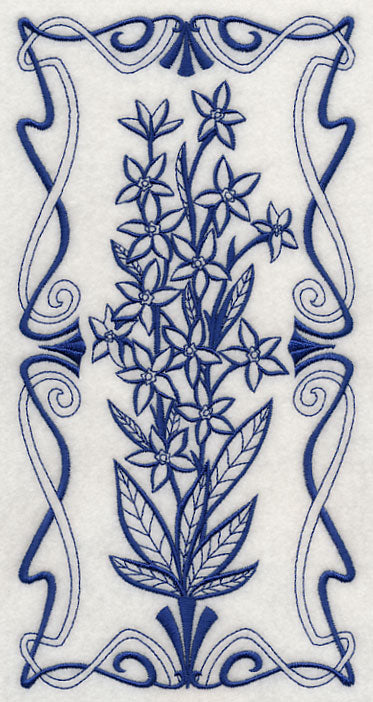 Art Nouveau Blue Star (Bluework)