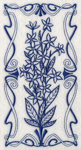 Art Nouveau Blue Star (Bluework)