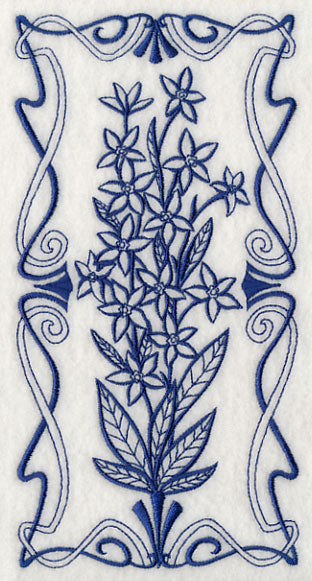 Art Nouveau Blue Star (Bluework)