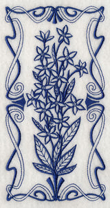 Art Nouveau Blue Star (Bluework)