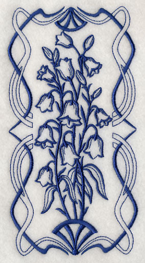 Art Nouveau Bellflower (Bluework)