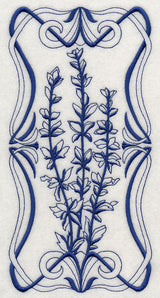 Art Nouveau Salvia (Bluework)