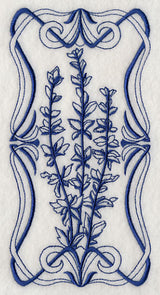 Art Nouveau Salvia (Bluework)
