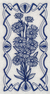 Art Nouveau Aster (Bluework)