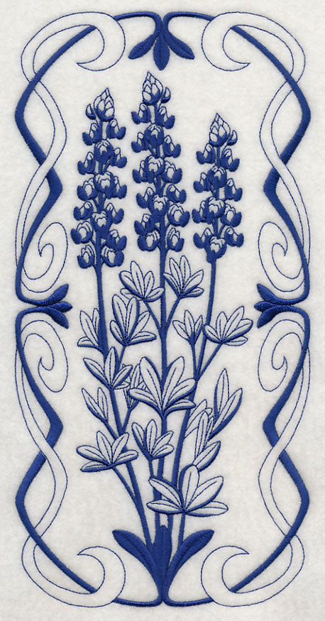 Art Nouveau Bluebonnet (Bluework)