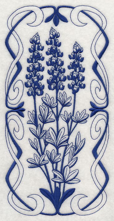 Art Nouveau Bluebonnet (Bluework)