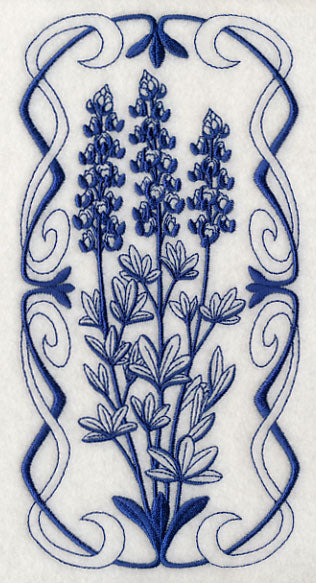 Art Nouveau Bluebonnet (Bluework)