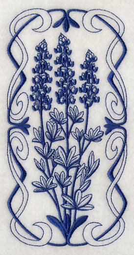 Art Nouveau Bluebonnet (Bluework)
