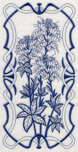 Art Nouveau Blue Spider (Bluework)