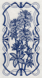 Art Nouveau Blue Spider (Bluework)