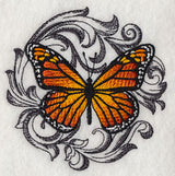 Monarch with Baroque Background