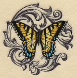 Tiger Swallowtail with Baroque Background