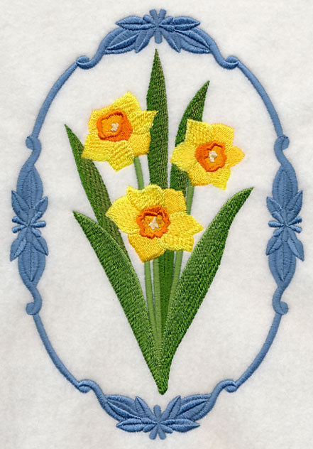 Flower Cameo - Daffodils