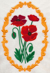 Flower Cameo - Poppies