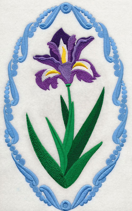Flower Cameo - Iris