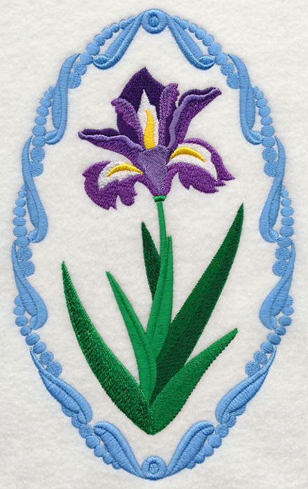 Flower Cameo - Iris