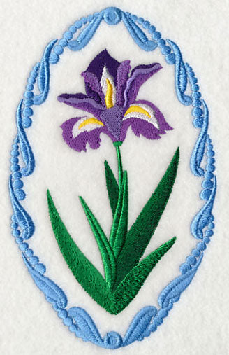 Flower Cameo - Iris