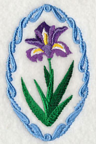 Flower Cameo - Iris