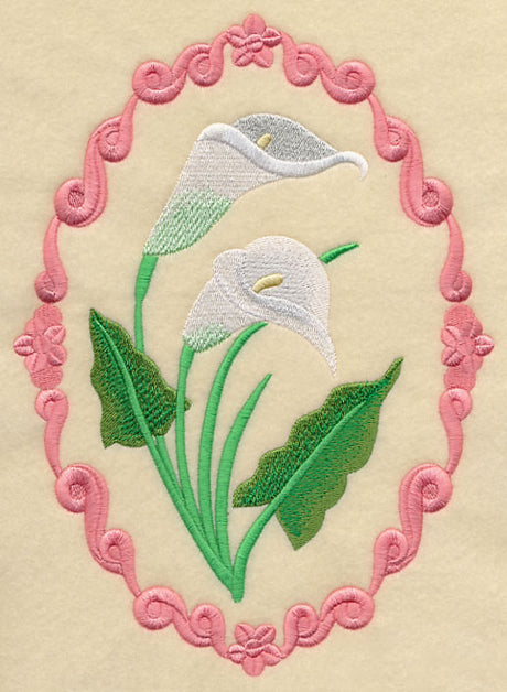 Flower Cameo - Calla Lilies