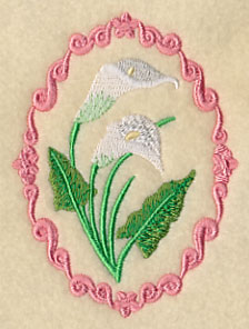 Flower Cameo - Calla Lilies
