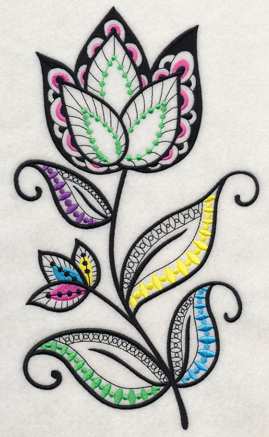 Flower Fantasy (Blackwork)