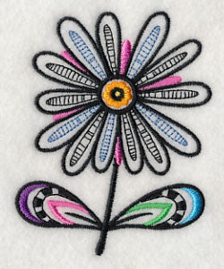 Daisy Delight - Short Stem (Blackwork)