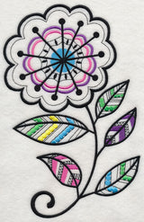 Starburst Blossom (Blackwork)