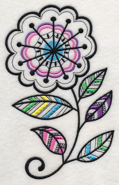 Starburst Blossom (Blackwork)