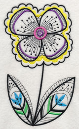 Floral Fashion (Blackwork)