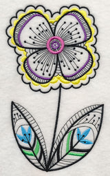 Floral Fashion (Blackwork)