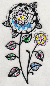 Petal Pops (Blackwork)