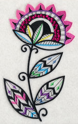 Sunray Flower (Blackwork)