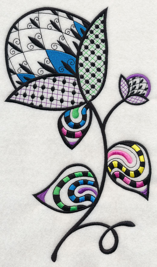 Fleur de Flower (Blackwork)