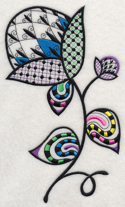 Fleur de Flower (Blackwork)