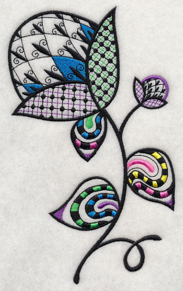 Fleur de Flower (Blackwork)