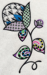 Fleur de Flower (Blackwork)