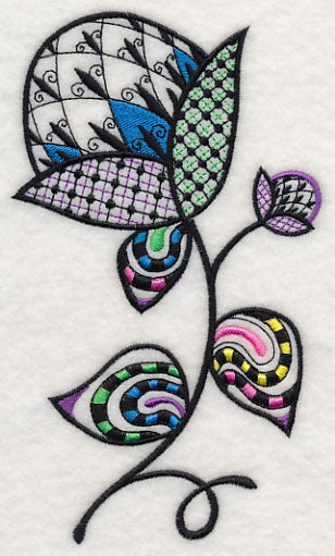 Fleur de Flower (Blackwork)